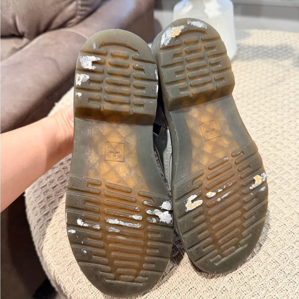 Dr. Martens shiny silver